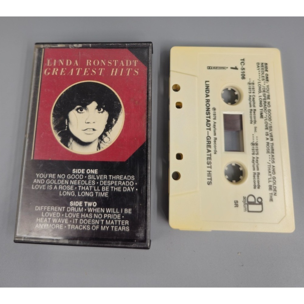 1976 release of Linda Ronstadt's Greatest Hits Cassette Tape
